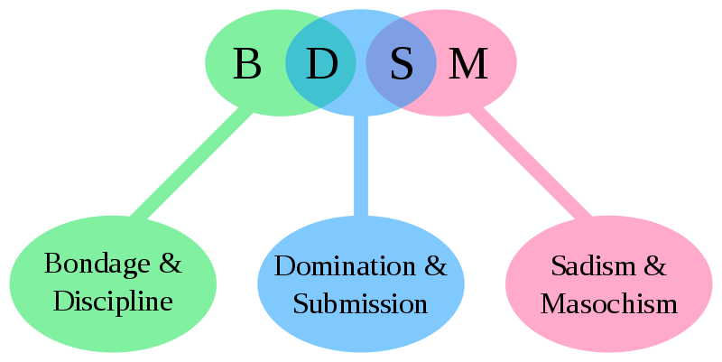 BDSM is a combination of terms -- "Bondage and Discipline", "Domination and Submission", and "Sadism and Masochism". There are many different ways to participate, and we want to make sure that everybody does so safely and enjoyably.