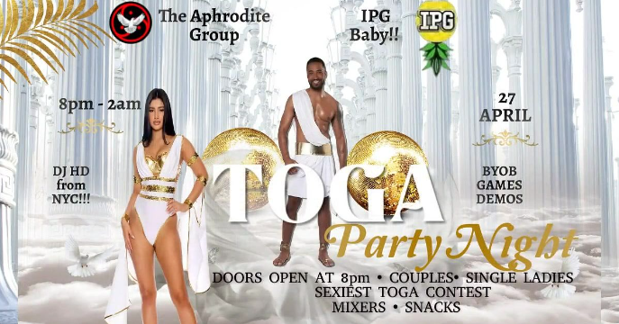 Lifestyles Weekend at TAG: Toga Party - April 27th