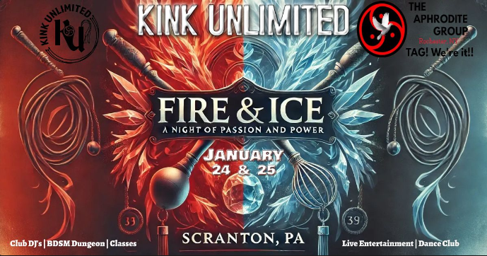 Kink Unlimited: "Fire N Ice" - 1/25/25 to 1/27/25